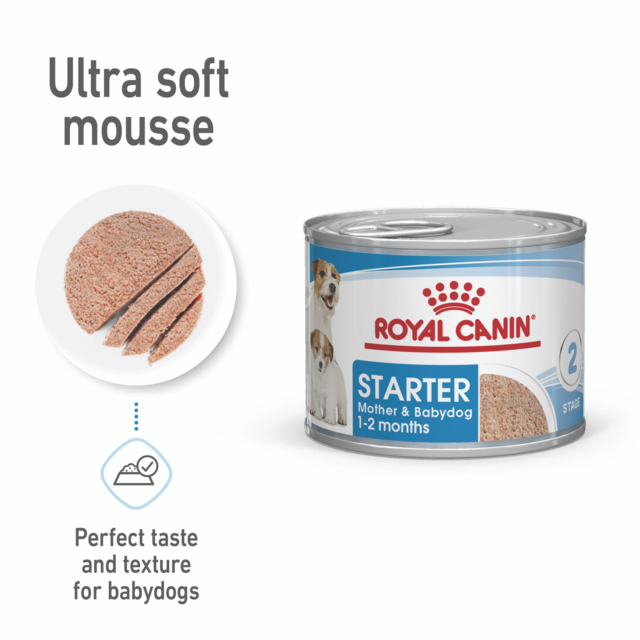 Royal Canin Mother & Babydog Starter Ultra Soft Mousse Canned Wet Dog Food - Product Image