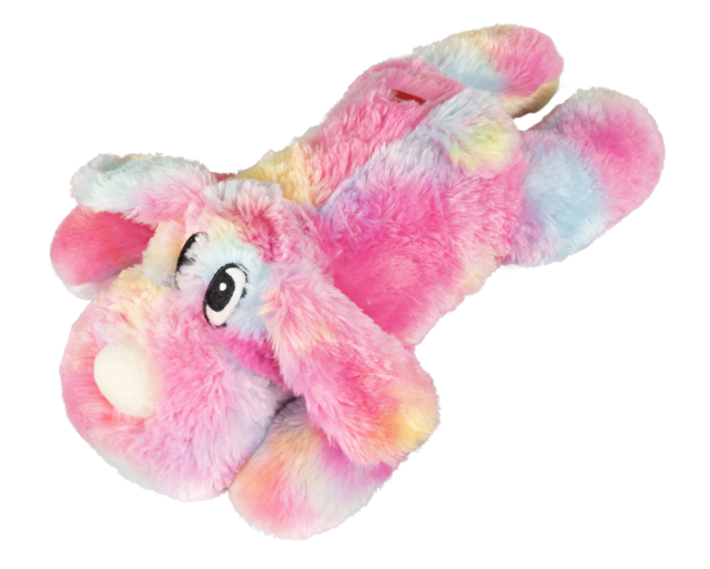 Yours Droolly Rainbow Muff Pup Dog Toy Pet Direct