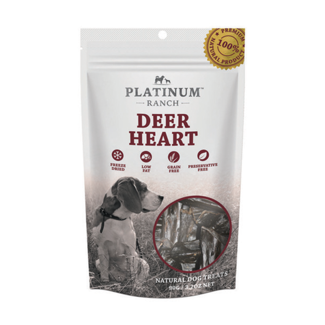 Platinum Ranch Deer Heart Dog Treats Pet Direct