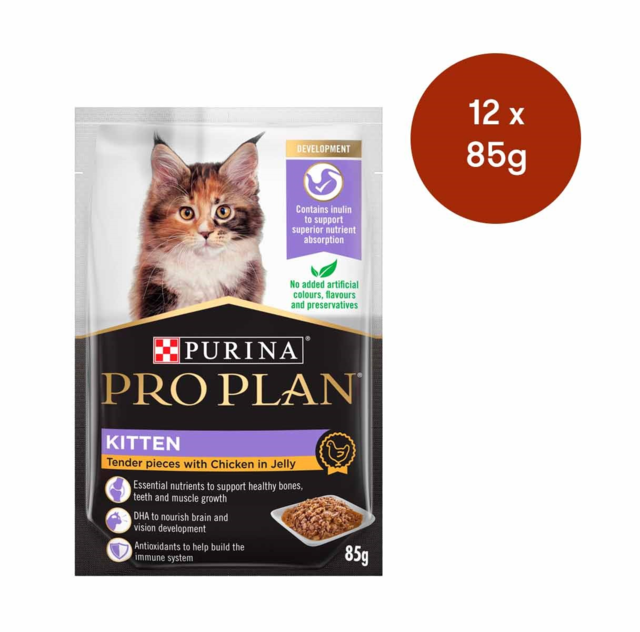 Pro Plan Kitten Chicken in Jelly Wet Cat Food - Petdirect