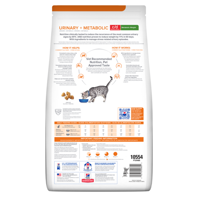 Hill's Prescription Diet c/d Metabolic + Urinary Stress Dry Cat Food