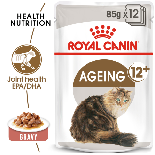 Royal Canin Ageing 12 in saus | Pakket van 4 | 4 x 12 x 85 g