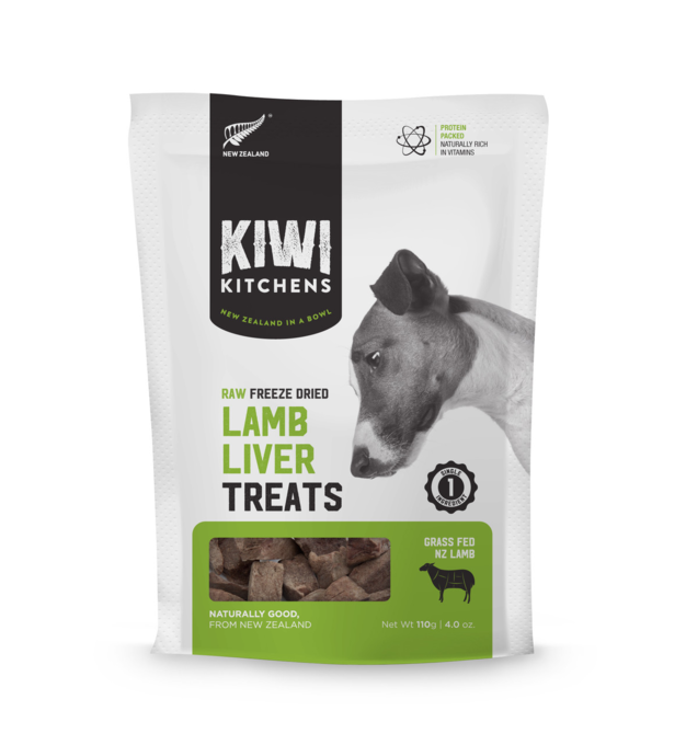Kiwi Kitchens Freeze Dried Lamb Liver Dog Treats Pet Direct