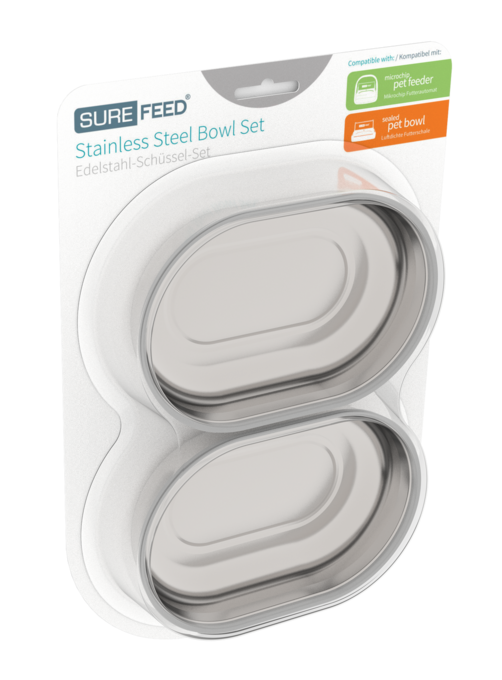 SureFeed Stainless Steel Bowl Set Pet Direct