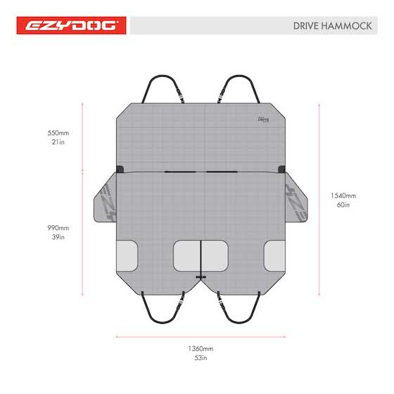 EzyDog Car Seat Hammock Cover Pet Direct