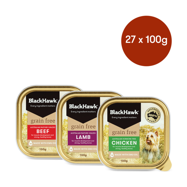 Black Hawk Adult Grain Free Mixed Flavours Wet Dog Food Bundle Pet Direct