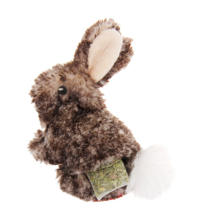GiGwi Refillable Catnip Teabag Rabbit Cat Toy - Petdirect