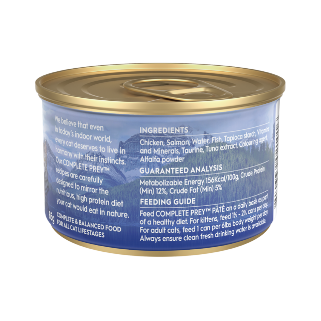 Trilogy Complete Prey Pate Salmon Wet Cat Food Pet Direct