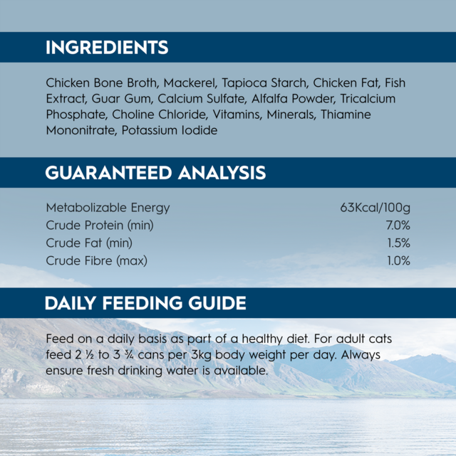 Trilogy Mackerel in Bone Broth Adult Wet Cat Food Pet Direct