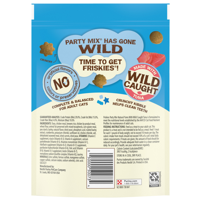 Friskies Party Mix Natural Yums with Real Tuna Cat Treats Pet Direct