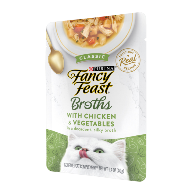 Fancy Feast Broths Chicken & Veggies Wet Cat Food Pet Direct