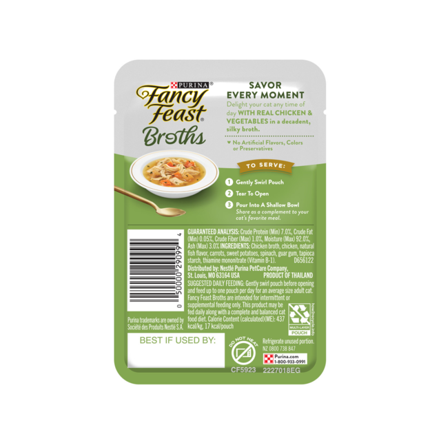Fancy Feast Broths Chicken & Veggies Wet Cat Food Pet Direct