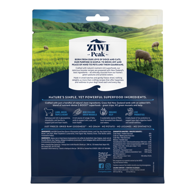 ZIWI FreezeDried Raw Superboost Lamb Dog Food Topper Pet Direct