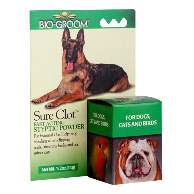 Bio Groom Sure Clot Fast Acting Styptic Powder for Cats & Dogs Pet Direct