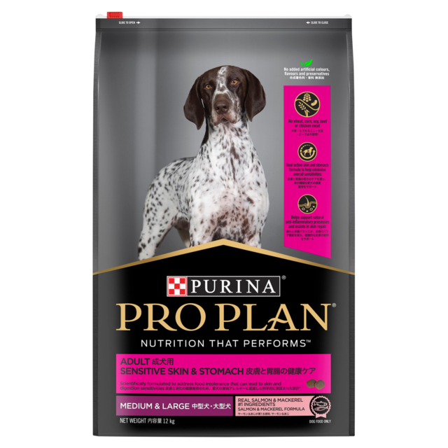 Pro Plan Adult Sensitive Skin & Stomach Medium & Large Breed Salmon