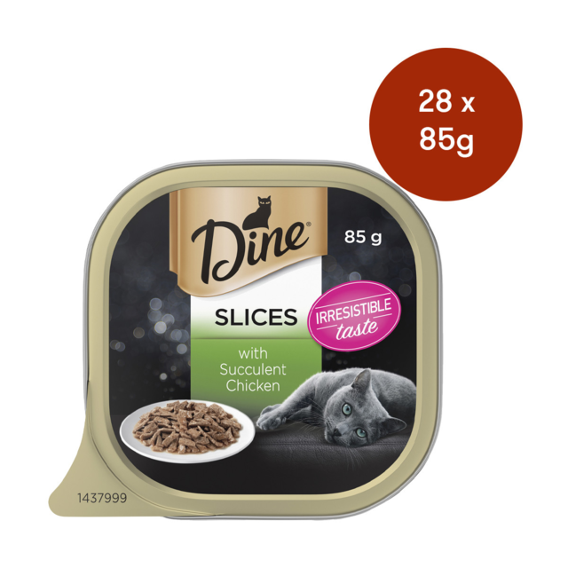 Dine Slices In Gravy With Succulent Chicken Wet Cat Food Bulk Bundle