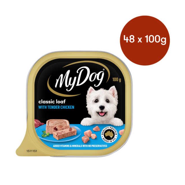 My Dog Adult Chicken Supreme Meaty Loaf Tinned Wet Dog Food Bulk Bundle