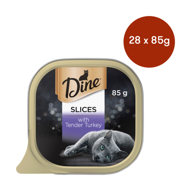 Dine Slices In Gravy With Tender Turkey Wet Cat Food Bulk Bundle Pet