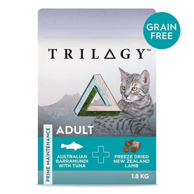 Trilogy Grain Free Barramundi with Tuna Freeze Dried Lamb Adult Dry Cat Food Pet Direct