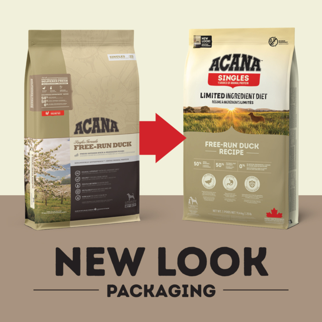ACANA Singles Free-Run Duck Dry Dog Food - Petdirect
