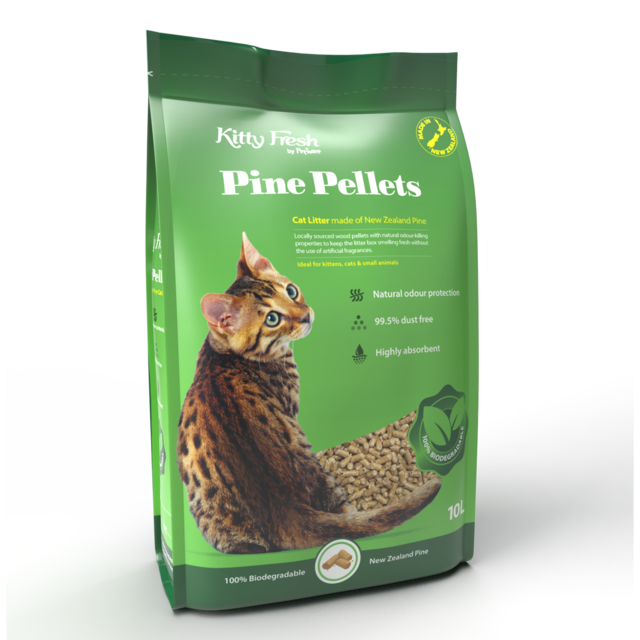 Kitty Fresh Pine Pellets Cat Litter Petdirect