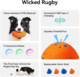 Cheerble Wicked Rugby Smart Dog Toy