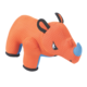 M-PETS Mega Plush Rhinoceros Dog Tough Toy