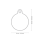 My Family QR Hushtag Plus Circle Cat and Dog Tag