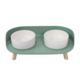 M-PETS Altitude Raised Ceramic Cat and Dog Bowl