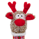 KONG Holiday Shakers Luvs Argyle Reindeer Dog Toy