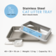 Tidy Tails Odour Control Stainless Steel Cat Litter Tray