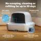 Petsafe ScoopFree Pro Hooded Crystal Self-Cleaning Litter Box System