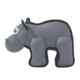 M-PETS Mega Plush Hippopotamus Dog Tough Toy