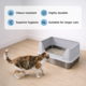 Tidy Tails Odour Control Extra Large Stainless Steel Cat Litter Tray