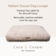 Coco & Cooper Ambient Snooze Dog Lounger