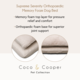 Coco & Cooper Supreme Serenity Orthopaedic Memory Foam Dog Bed