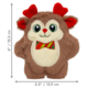 KONG Holiday Snuzzles Bow Tie Reindeer Dog Toy