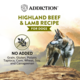 Addiction Wild Islands Highland Beef & Lamb Grain-Free Wet Dog Food