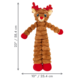 KONG Holiday Shakers Crumples Reindeer Dog Toy
