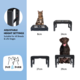 Pup & Purr Elevated Adjustable Double Pet Bowl