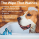 Nootie Sweet Pea & Vanilla Cat and Dog Waterless Shampoo Wipes