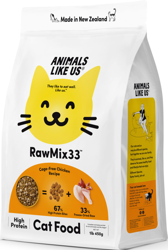 Animals Like Us RawMix33 CageFree Chicken Dry Cat Food Pet Direct