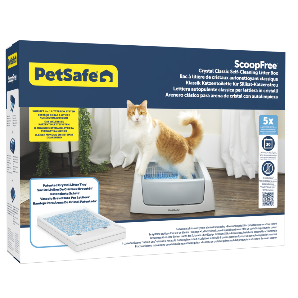 Petsafe ScoopFree Crystal Classic Self-Cleaning Cat Litter Box
