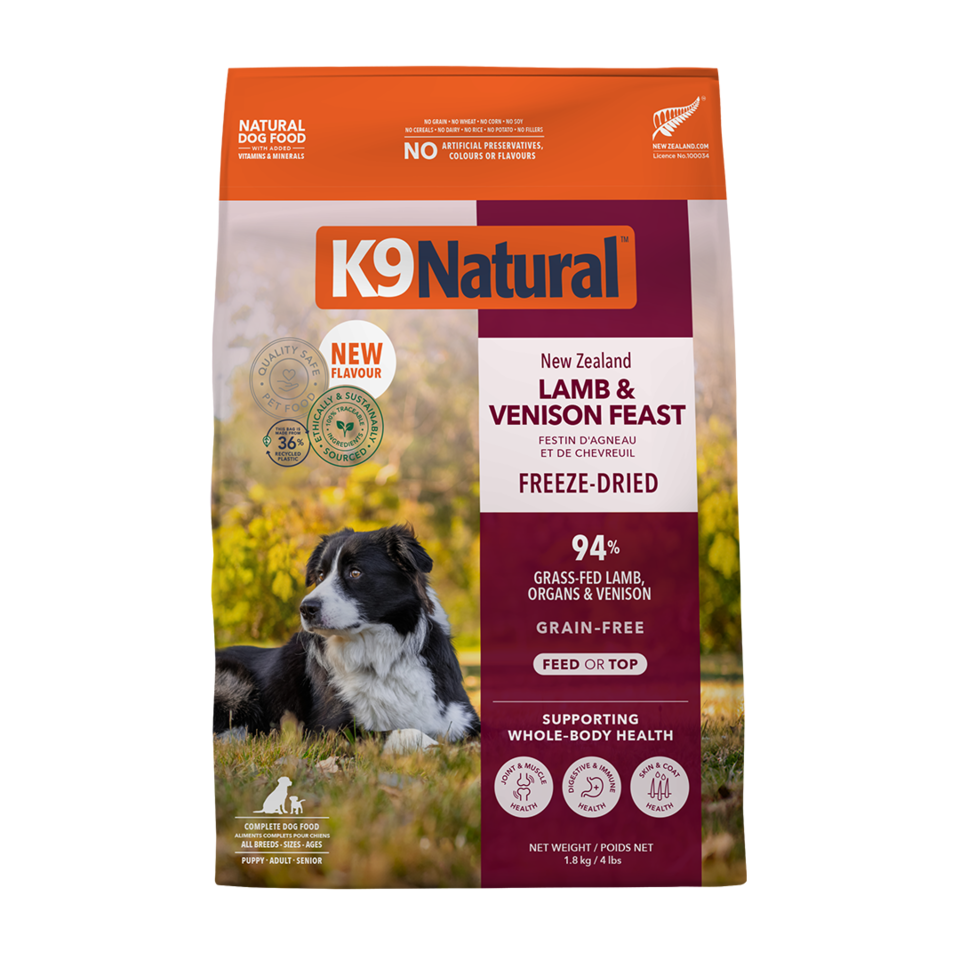 K9 Natural Lamb & Venison Feast Freeze Dried Dog Food - Petdirect