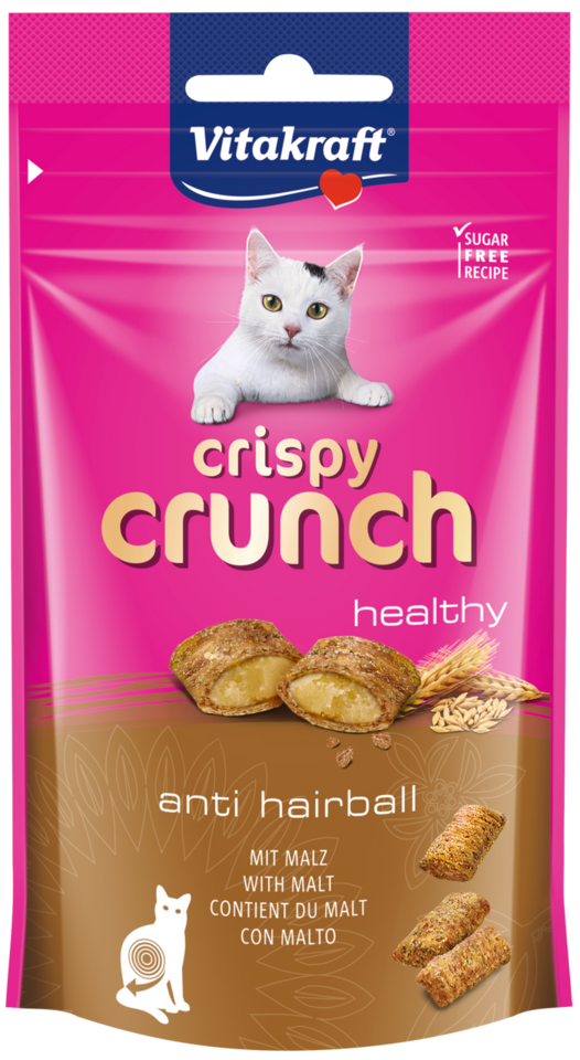 Vitakraft Crispy Crunch Healthy Anti Hairball Malt Cat Treats Pet Direct