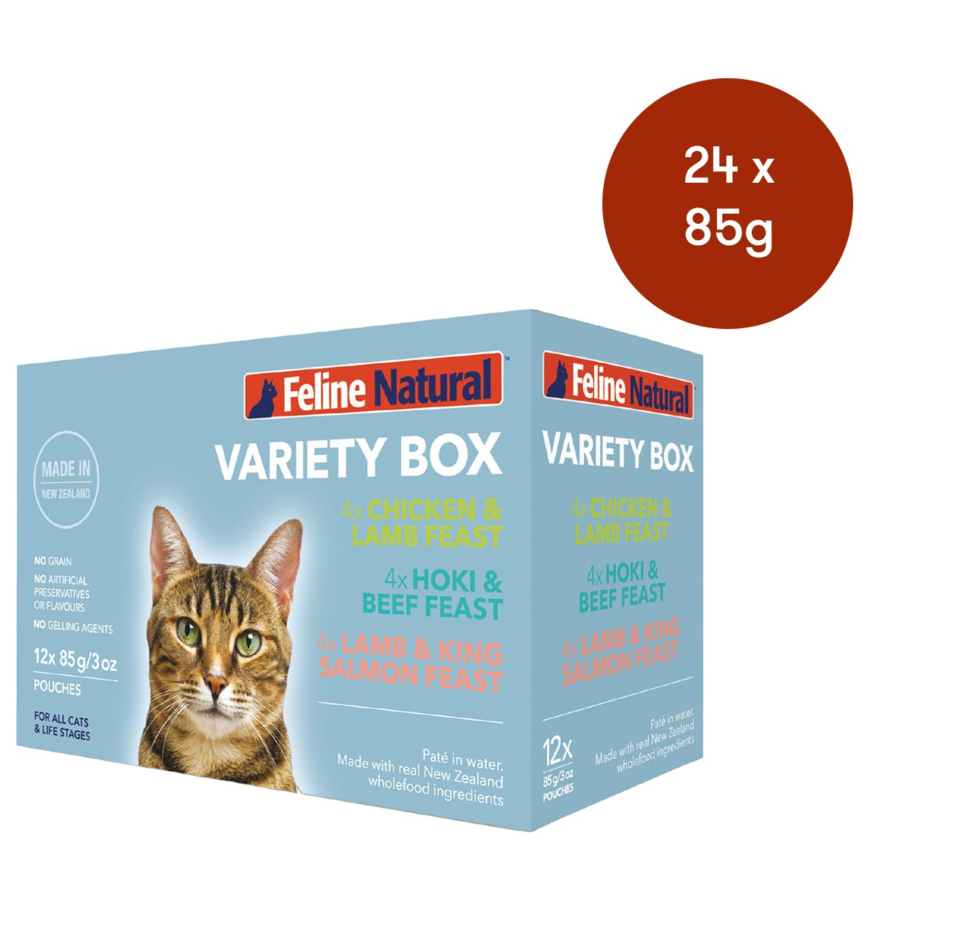 Feline Natural Pouch Wet Cat Food Variety Pack - Petdirect