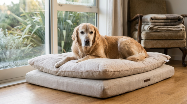 Keeping Your Senior Dog Warm This Winter: Coats, Beds and Home Tips