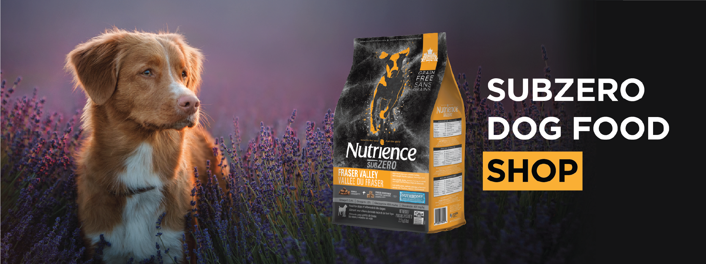 SHOP SUBZERO DOG FOOD