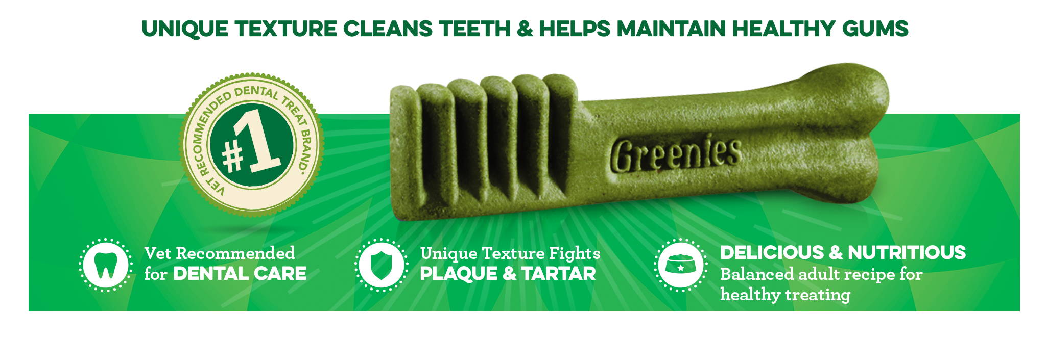 #1 Vet recommended dental treat brand