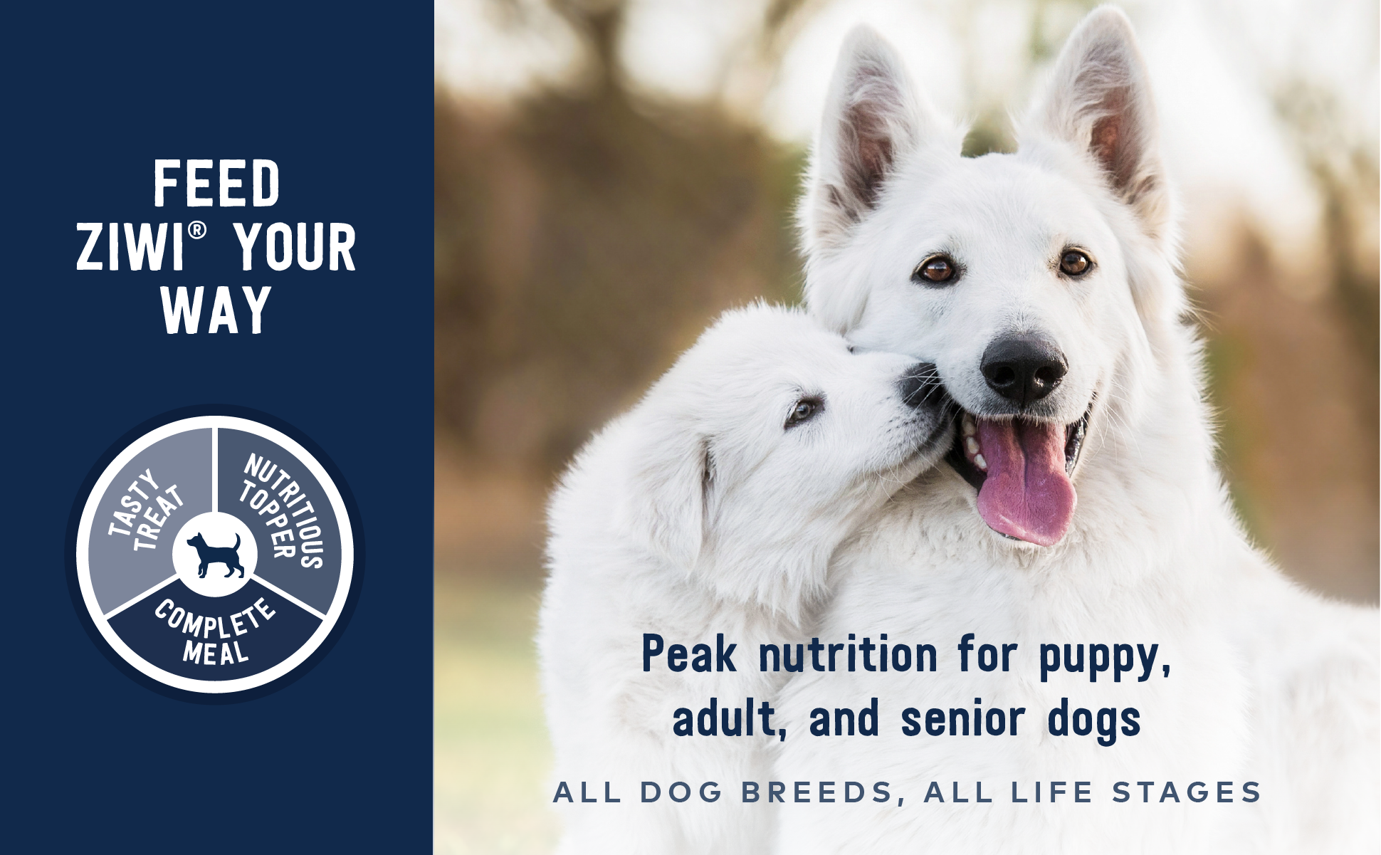 Peak Nutrition for Puppy, Adult and Senior Dogs